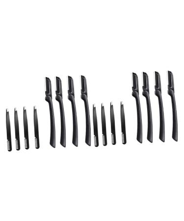 Hemoton 8 Sets Eyebrow Razor Eyebrow Shaver Tweezers Eyebrow Trimmer