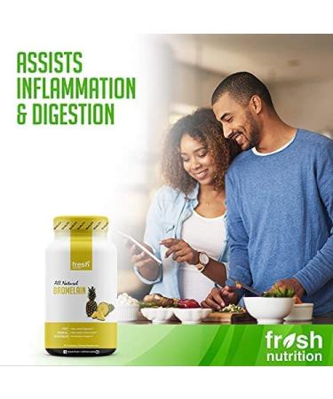 High Strength Bromelain Supplement - Vegan Friendly, Non GMO, Gluten & Soy Free - Buy Online on GoSupps.com