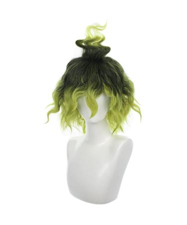 HIROAKIYA Gyutaro Wig Demon Slayer Kimetsu no Yaiba Gyutaro Cosplay Wig with Wig Cap