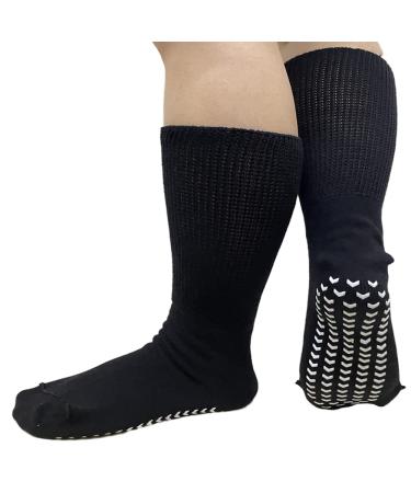 GBH-MED Oversized Extra Width Socks for Lymphedema & Diabetic Swollen Feet - Bariatric Sock Stretches up to 30 2 Pairs