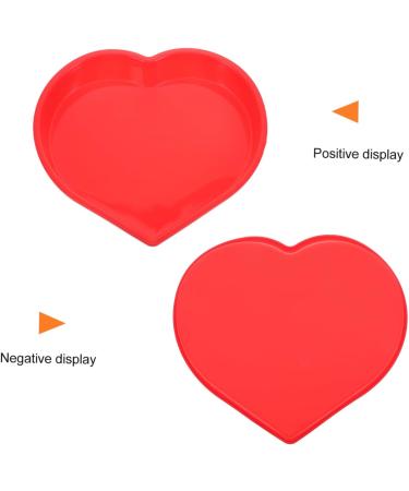 PRETYZOOM Mold Heart Shaped Biscuit Heart Cupcake Pan Silicone Cookie Mini Cupcake Heart Cake Pan Baking Supply Tube Baking Tins Cake Tin Red Wedding Large Baking Dish Silica Gel - Buy Online on GoSupps.com