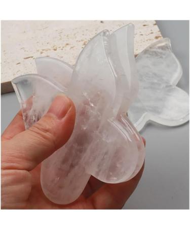 Rock Quartz Butterfly Gua Sha Tool | Black Jade Crystal Face & Body Massager - Shop Internationally - Buy Online on GoSupps.com