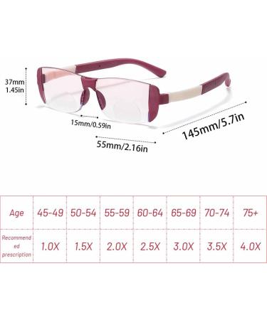 Buy SWIDEN 2.5X Progressive Multifocal Reading Glasses - Frameless Blue Light Blocking for Men & Women - International Shipping Available - Buy Online on GoSupps.com