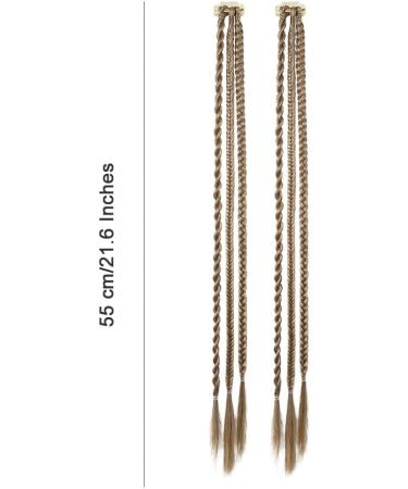Traziewell Long Plait Hair Extension Brown Hair Extensions Clip in Hair Extension Two Piece Long Straight Synthetic Hairpieces 0136 FH000136 One Size - Buy Online on GoSupps.com