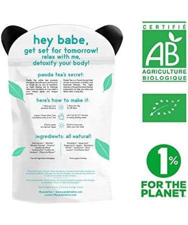 Panda Tea - Night Cleanse - Certified organic detox tea & infusions - 28 sachets - anti-bloating and flat stomach - Buy Online on GoSupps.com
