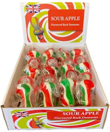 20 X Giant Sour Apple Rock Dummy Uk Made Party Favours Cake Decoration Handmade Dummies - Buy Online on GoSupps.com