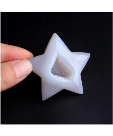 1PC Natural Five-Pointed Star Agate Geode Craft Collection Minerals Crystals Stones Love Birthday Gifts Home Decoration Suitable for Home Raw Stones and Minerals ERBDRGAZ 1pc Five Star Agate - Buy Online on GoSupps.com