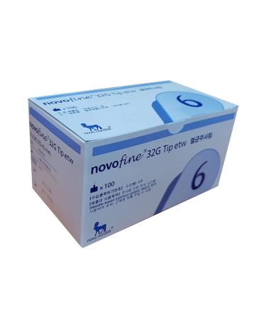 Novofine 32G 0.23/0.25x6mm 100pcs/box White