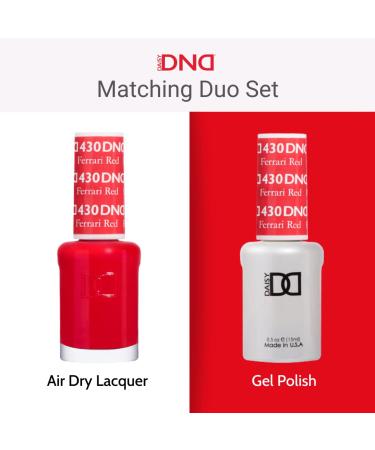 DND Gel & Nail Polish Set - Ferrari Red 430 - 0.5 Fl Oz Red Gel & Nail Polish Duo - Buy Online on GoSupps.com