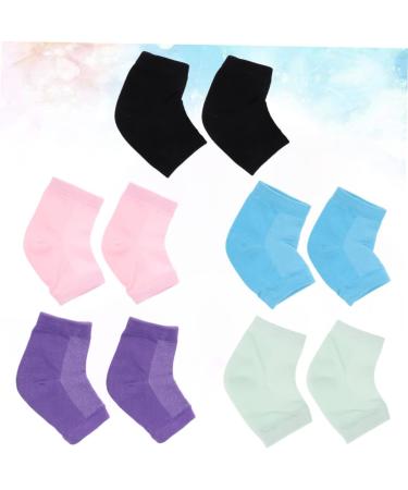 FRCOLOR 5 Pairs Shallow Mouth Socks Moisturizing Heel Socks Feet Care Sock Gel Moisturizing Heel Socks Dry Cracked Heels Socks Anti Crack Heel Socks Breathable Protector Men and Women - Buy Online on GoSupps.com