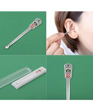 Ear Cleaning Removal Kit - Silver Plated & Bamboo Ear Wax Picks Set of 3 - Buy Online on GoSupps.com