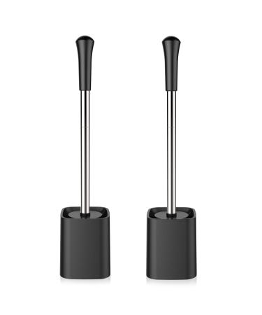 SetSail Toilet Brush Toilet Bowl Brush and Holder Compact Size Toilet Brushes for Bathroom with Holder 2 Pack Small Size Toilet Cleaner Scrubber for Bathroom Deep Cleaning Space Saving for Storage
