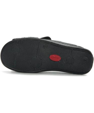 Yytcsjz Men's Diabetic Orthopedic Slippers - Brown, Size 12 | Adjustable Strap, Wide Footwear, Open Toe Sandals for Comfort & Edema Relief - Buy Online on GoSupps.com