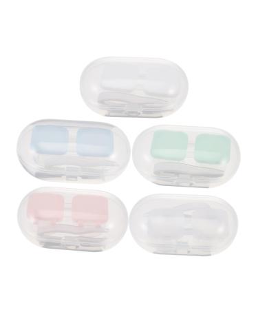 Lurrose 5 sentences Push glasses case travel case for contact lenses sweet contact lens container container for contact lenses sweet contact case glasses stand eyes silicone glasses frame travel