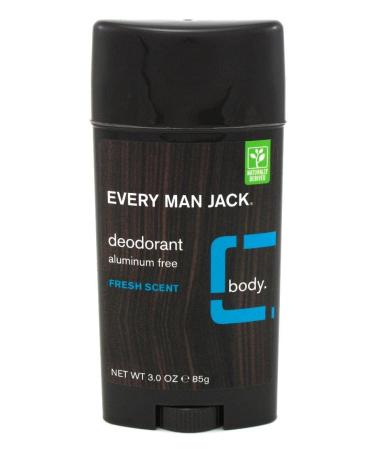 Everyman Jack Body Deodorant - Fresh Scent - 3 Oz - Buy Online on GoSupps.com