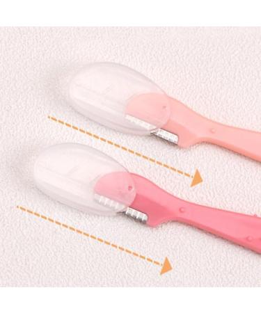 Buy 2/3/5PC Eyebrow Trimmer Razors - Straight Handle Anti-Scratch Perfect for Beginners - Purple Beauty Tool for Flawless Eyebrows - Buy Online on GoSupps.com