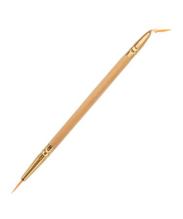 Baluue 1pcs Double Ended Eyeliner Brush Eyeliner Pencil Straight Bent Angled Brush Brush
