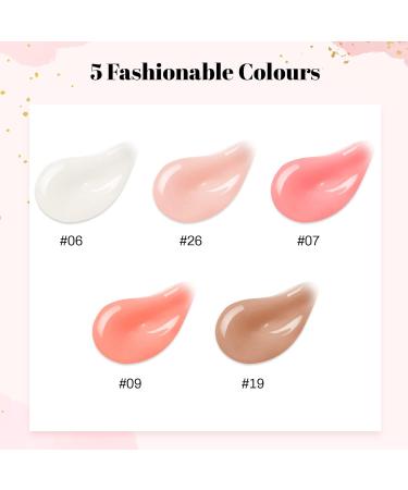 VANREESA Poly Nail Gel Kit with 36W U V Nail Lamp - 5 Nude Colours Manicure Set for Women - Buy Online on GoSupps.com