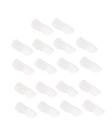 FRCOLOR 20pcs Nail Case Gel Polish Protector Gelt Nail Protector Tape Nail Polish Shield Nail Polish Cap Holder Reusable Hat Protector Nail Varnish Protector Safety Mask Plastic Manicure