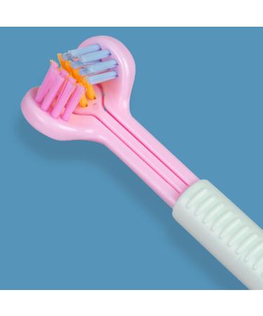 Sustainable Three-Sided Manual Toothbrush | Soft Blue Children's Hygiene Care - Buy Online on GoSupps.com