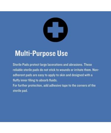 Buy Sterile Gauze ABD Pads - Extra Absorbent Surgical 5x9 Inch 20 Pads per Box | International Shipping Available - Buy Online on GoSupps.com