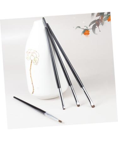 FOMIYES 4pcs Eyeliner Brush Wand Wooden Handle Horse Hair Small Eyeliner Brush Eye Makeup Tool - Buy Online on GoSupps.com