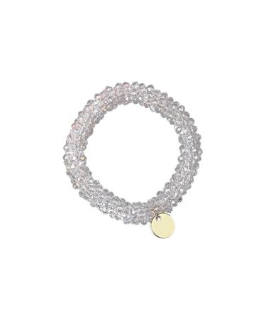 PLABBDPL 1 Piece Women's Elastic Hair Bands with Rhinestones Scrunchies Hair Accessories for Women and Girls