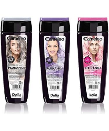 Delia Cameleo - Hair Toner Rinse For Bleached/Blonde/Grey Hair - 200ml (Silver) - Buy Online on GoSupps.com