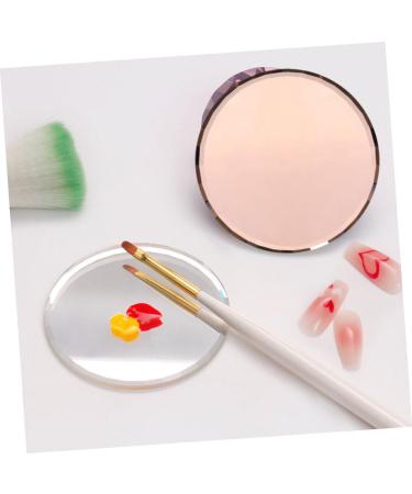 WOONEKY Nail Art Supplies Manicure Pallet Mirror For Mixing Colors - Buy Online on GoSupps.com