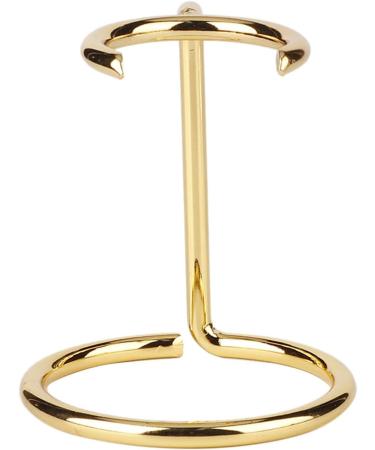ZJchao Stainless Steel Shaving Brush Holder - Dual Brush Stand for Home & Travel - Elegant Gold Design - Buy Online on GoSupps.com