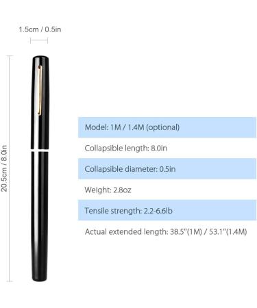 Lixada 1.4M Pocket Foldable Fishing Rod & Reel Combo - Mini Telescopic Fishing Kit - Spinning Reel Combo - Ideal for Travel & Outdoor Fishing - Buy Online on GoSupps.com