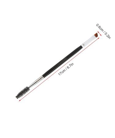 Dual Eyebrow Brush - Professional Angled & Spoolie Brush for Perfect Brows | Portable Dual Head Makeup Tool - Buy Online on GoSupps.com