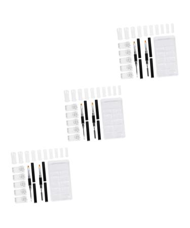 FOMIYES 3 Sets Nail Extension Set Poly Nail Clips Finger Extension Manicure Tool Nail Decoration Tool DIY Tools Nail Art Pen Nail Art Tools Patch Aluminum Alloy Securing Clip