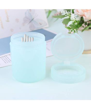 Exceart Cotton Swab Holder Organizer - Glass Canister for Cotton Swabs & Make-Up Sponges (Light Green) - Buy Internationally - Buy Online on GoSupps.com