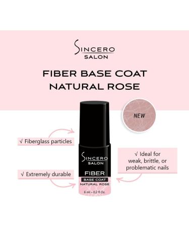 Sincero Salon - Nautral Rose Gel Nail Polish Base Coat 6ml - Extra Strong Nail Strengthener For Damaged Nails - Gel Base Coat - Nail Varnish - Gel Polish Nail Art - LED UV Gel Nail Polish Natural Rose - Buy Online on GoSupps.com