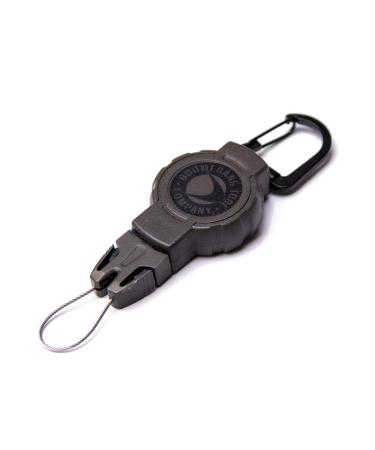 Boomerang Tool Company Hunting Retractable Gear Tether with a Retractable Kevlar Cord and Carabiner, Hook & Loop Strap or Belt Clip and Universal Wire End Fitting - Made in The USA Small Carabiner (24" / 4oz.)