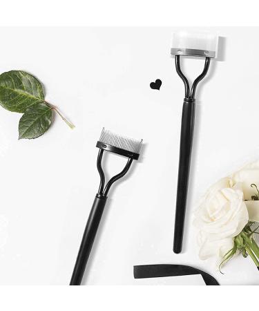 Acavado Eyelash Brush Comb Separator Tool with Metal Teeth in Black - Buy Online on GoSupps.com