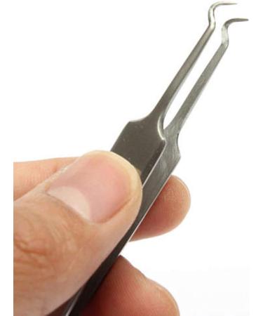 Curved Blackhead Tweezers | Stainless Steel Pimple Remover | ghfashion Beauty Tools for Flawless Skin - Buy Online on GoSupps.com
