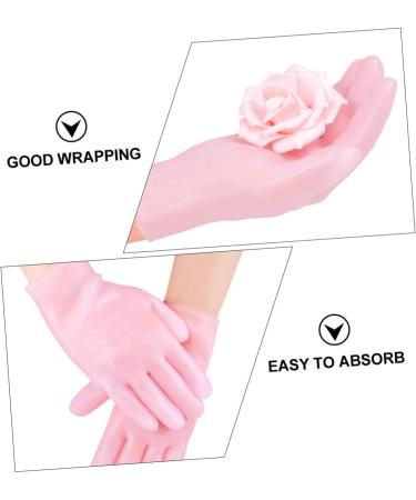 Housoutil 1 Pair Beauty Protective Glove Tropical Headdress Exfoliating Hand Gloves Dry Rough Hand Moisturizing Skin Hand Gloves Led Eyebrow Clip Sebs Cosmetic Dry Skin Miss Pink - Buy Online on GoSupps.com