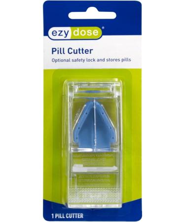 Buy EZY DOSE Pill Cutter & Splitter - Stainless Steel Travel Sized BPA Free - Safely Cuts Pills & Vitamins - Buy Online on GoSupps.com