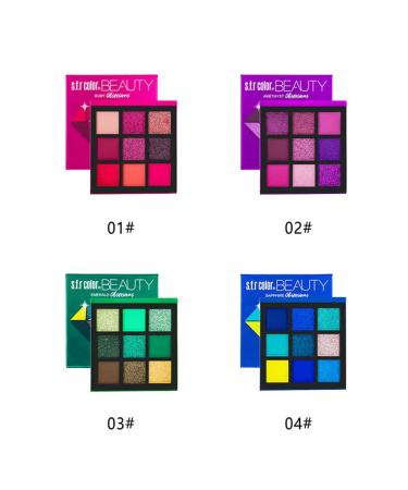 9-Color Eyret Red Eyeshadow Palette - Highly Pigmented Matte and Glitter Eye Shadows for Women and Girls - Buy Online on GoSupps.com