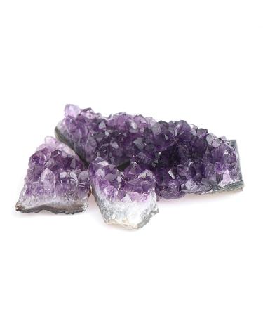 Natural Crystal Rough for Natural Amethyst Cluster Quartz Crystal Specimen Stones Gift Rough Ore Geography Teaching Raw Stones and Minerals (Color : Large) (Color : M)