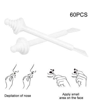 60 Nose Wax Applicators - Nose Hair Removal Sticks for Men & Women | Safe & Effective Waxing Sticks - Buy Online on GoSupps.com