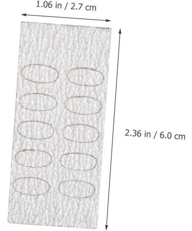 DOITOOL 10 sheets Calluses Pads Grinding Slices Discs Manicure Replacement Oval Replaceable - Buy Online on GoSupps.com