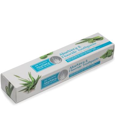 Aloe Excellence Toothpaste with Aloe Vera & Fluoride | Cavity Prevention Gum Protection Plaque Removal | Fresh Mint Flavor | 75 ml - Buy Online on GoSupps.com