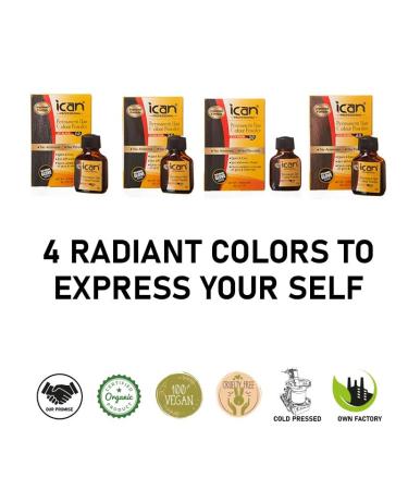 Ikan Permanent Hair Dye Powder - No Ammonia No Peroxide (1.0 Jet Black) - Pack of 6 for International Shipping - Buy Online on GoSupps.com