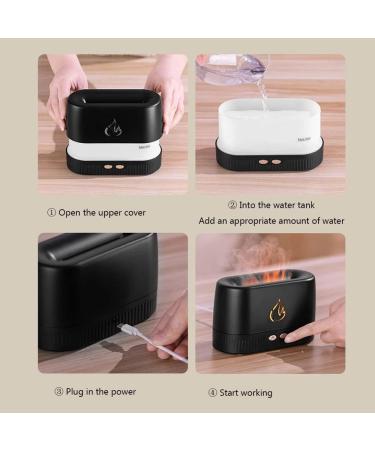 AIDA Aroma Diffuser - 230ml USB Essential Oil & Fragrance Lamp with 7 LED Flame Effect - Perfect for Home & Office - Buy Online on GoSupps.com