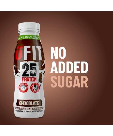 UFIT High Protein Milkshake Chocolate 10x330ml - Buy Online on GoSupps.com