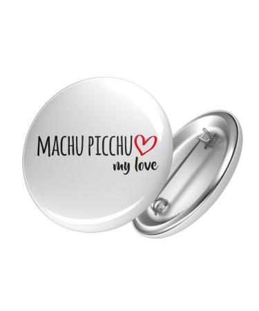 Huuraa Button Machu Picchu my love pin button for all fans of Peru 25mm