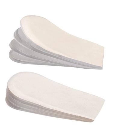 Adjustable Orthopedic Heel Lift Inserts, 1/4" to 1" Gel Heel Pads, Height Increase Insole for Leg Length Discrepancies, Heel Spurs, Heel Pain, Sports Injuries, and Achille tendonitis (4 Layers), Small Small-Women's 4.5-9.5|Men's 6-8.5